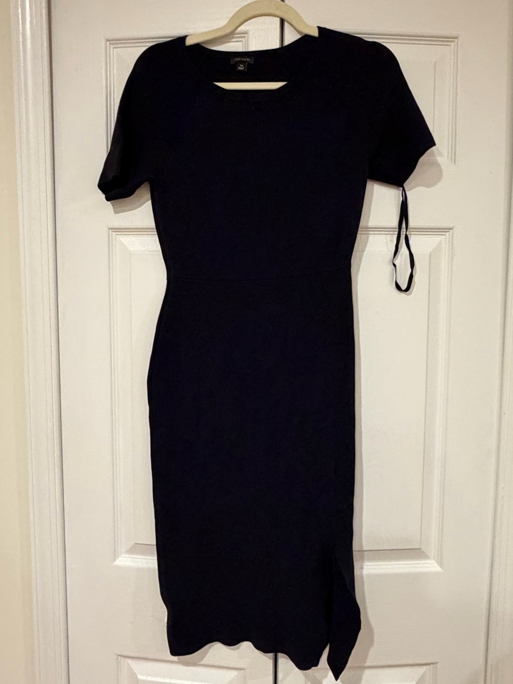 Ann Taylor Navy Midi Sheath Dress